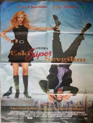 UMA  THURMAN ESKİ  SÜPER SEVGİLİM FİLM AFİŞİ 85X60 EBADINDA