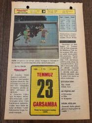 23 TEMMUZ 1980 - TAKVİM YAPRAĞI - DOĞUM GÜNÜ HEDİYESİ - HÜRRİYET TAKVİMİ - DESTAN GİBİ ADLI ROMAN - Erzurum'da 