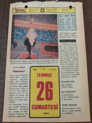 26 TEMMUZ 1980 - TAKVİM YAPRAĞI - DOĞUM GÜNÜ HEDİYESİ - HÜRRİYET TAKVİMİ - DESTAN GİBİ ADLI ROMAN - Edirne'nin Yunanlılar tarafından işgali (1920) - Estergon Kalesi'nin fethi (1543)