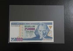 7.EMİSYON NADİR D SERİSİ 250.000 LİRA ÇİL KONDİSYONDA