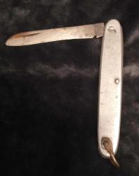 Ç.002 ESKİ ALPAKA MALZEMEDEN ÜRETİLMİŞ ÇAKI