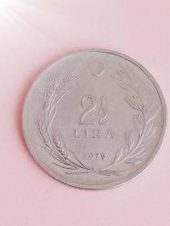 2.5 LİRA 1975 TERS