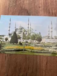Sultanahmet Camii ve dikilitaş Kartpostal 15 x11 ebatında