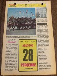 28 AĞUSTOS 1980 - TAKVİM YAPRAĞI - DOĞUM GÜNÜ HEDİYESİ - HÜRRİYET TAKVİMİ - DESTAN GİBİ ADLI ROMAN - Etyopya (Habeşistan) eski hükümdarı Haile Selasiye'nin ölümü (1975)