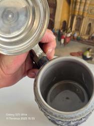 Almanya Stein Kalay Kapaklı Kobalt mavisi MR Orijinal damgalı Dansçılar görsel Kabartmalı Porselen Tankart