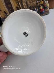 ALMAN 1800'LER RESİMLİ PORSELEN BİRA BARDAĞI TANKARD