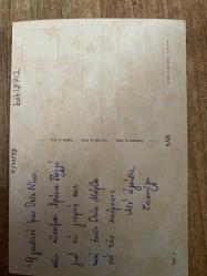 Kırmızı ve Pembe gül Sevgi Temalı Rumca Yazılı Yunanistan Kartpostal 15 x10 ebatında