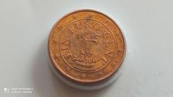 AVUSTURYA 1 EUROCENT  2002