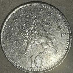 İNGİLTERE 1992  10 PENCE