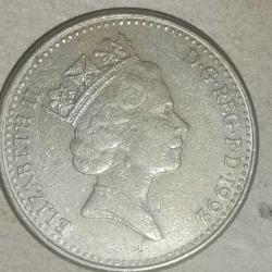 İNGİLTERE  1992  10 PENCE