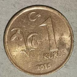 TÜRKİYE 2015  1 KURUŞ