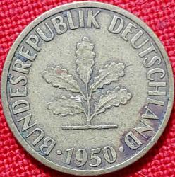 ALMANYA 5 Fenik, 1950 ÇÇT 