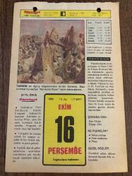 16 EKİM 1980 - TAKVİM YAPRAĞI - DOĞUM GÜNÜ HEDİYESİ - HÜRRİYET TAKVİMİ - DESTAN GİBİ ADLI ROMAN - Gazeteci Halil Lütfü Dördüncü'nün ölümü (1972) - Şair Enis Behiç Koryürek'in ölümü (1949) - Fransa Kraliçesi Marie Antoinette'nin idamı (1793)