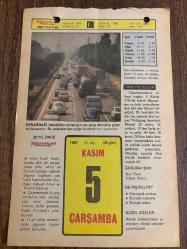 Efemera - 5 KASIM 1980 - TAKVİM YAPRAĞI - DOĞUM GÜNÜ HEDİYESİ - HÜRRİYET TAKVİMİ - ESKİ BİR ŞARKI ADLI ROMAN - Tuluat sanatçısı İsmail Dümbüllü'nün ölümü - Eskişehir Şeker Fabrikası'nın açılışı (1935) - Ankara Hukuk Fakültesi'nin açılışı (1925) - Sel&acirc;nik'i kaybedişimiz (1912) - kitantik - kitaLog