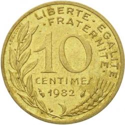 FRANSA 10 Centim, 1982 ÇÇT+
