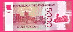 Paraguay 5.000 Guaranies 2022  p234 UNC ÇİL