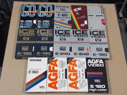 14 ADET VHS VIDEO KASET ( YÜKSEK KONDİSYON )