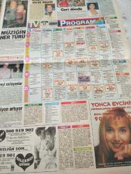 HÜRRİYET GAZETESİ HÜRRİYET KELEBEK GAZETESİ KELEBEK TV GAZETESİ DOĞUM GÜNÜ GAZETESİ -6 Şubat 1993- TV kelebek program-astroloji-sevgili Güzin abla-cinsel sorunlarınız-sağlık danışmanı-alo show-karikatür- galiba çıldıracağım-çok şişiyorum-kadında eşcinsel duygu-doktor gündüz tezman-psikolog Doktor muhteşem Nejad-Nikahtaki keramet-iki sevgili kavuşuyor-kafa bulucu haplar-Kandemir konduk-Aykut oray- küçük emrah-arabesk prensi-fırtına gibi bir polisiye-simtel-show tv- Jane fonda- oscar- duru'nun son yönetmenliği Ada- zehir hafiye-kemal sunal-nur gürkan-leman çiğdemli-turgut özatay- Şemsi İnkaya- marlon brando-sandra church-arthur hill-Elji oakada-george Englund- esrarengiz cinayetler-bilinmeyen şey-çevre yolu-ayşecik Boş Beşik- baron-çapkınlar-sigarayı bırak- modanın altın çağı- kitap severler ekran başına-geri döndü-eğlenceye doyacağız-müziğin her türü