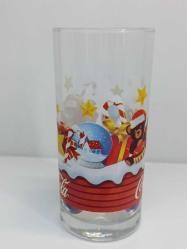 Coca Cola Noel Yılbaşı Temalı Cam Meşrubat Bardak