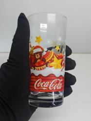 Coca Cola Noel Yılbaşı Temalı Cam Meşrubat Bardak
