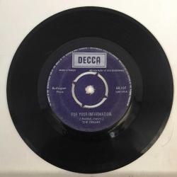 The Cedars / For Your Information - Hide If You Want To Hide / Turkey 1968 / 45'lik / *rock*