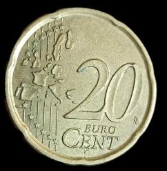 İspanya 2001 20 Euro Cent