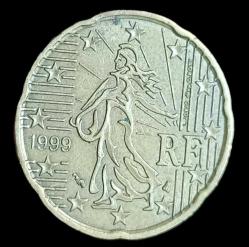 Fransa 1999 20 Euro Cent