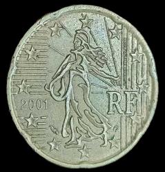 Fransa 2001 20 Euro Cent