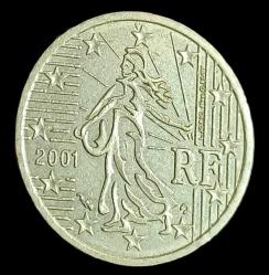 Fransa 2001 10 Euro Cent