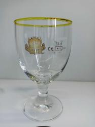 Grimbergen Phoenix Belçika Bira Kadeh Bardağı Altın Kenarlı