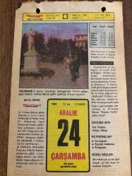 24 ARALIK 1980 - TAKVİM YAPRAĞI - DOĞUM GÜNÜ HEDİYESİ - HÜRRİYET TAKVİMİ - ESKİ BİR ŞARKI ADLI ROMAN - TRT Kanunu'nun kabulü (1962)