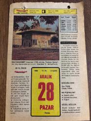 28 ARALIK 1980 - TAKVİM YAPRAĞI - DOĞUM GÜNÜ HEDİYESİ - HÜRRİYET TAKVİMİ - ESKİ BİR ŞARKI ADLI ROMAN - İskenderun Demir-Çelik Tesisleri'nin açılışı (1975) - Romancı Ahmet Mithat Efendi'nin ölümü (1913)