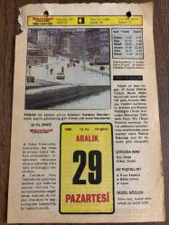 29 ARALIK 1980 - TAKVİM YAPRAĞI - DOĞUM GÜNÜ HEDİYESİ - HÜRRİYET TAKVİMİ - ESKİ BİR ŞARKI ADLI ROMAN - İsmet Paşa'nın emri altına girmeyi kabul etmeyen Çerkes Ethem'in Kütahya'da Milli Kuvvetlere karşı saldırıya geçmesi (1920).