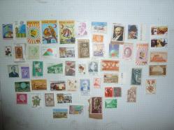 NADİR DEĞERLİ TÜRKİYE CUMHURİYETİ YERLİ PUL LOTU 210 ADET+50 ADET DAMGASIZ YERLİ PUL TOPLAM 260 ADET