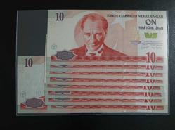 8.EMİSYON HARF TAKIMI 10 YTL ÇİL KONDİSYONDA