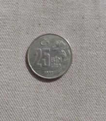 1997 25 Bin Lira Madeni Para