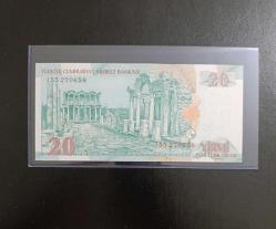 8.EMİSYON I HARFİ 20 YTL ÇİL KONDİSYONDA