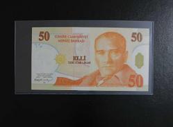 8.EMİSYON F HARFİ 50 YTL ÇİL KONDİSYONDA
