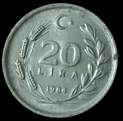 1984 20 Lira Çil nadir