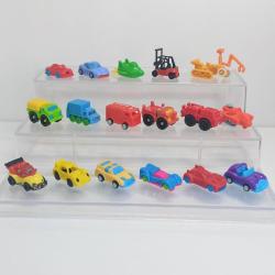 Mini Arabalar Araçlar Taşıtlar Kinder Sürpriz Yumurta Oyuncakları 17 Adet
