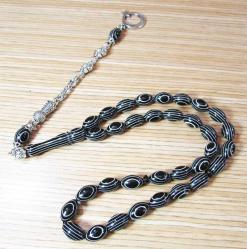 GALALİT FRaNSıZ SIKMA KeHRiBaR GÖRÜNÜMLÜ BeYRuT 33 Lük TESBİH......7x11mm