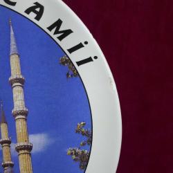 VINTAGE SELİMİYE CAMİİ EDİRNE RESİMLİ HATIRA SERAMİK DUVAR TABAĞI