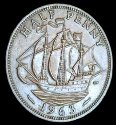İngiltere 1963 Half Penny