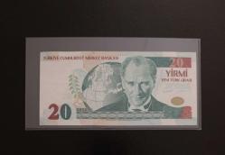 8.EMİSYON NADİR A01 SERİSİ 20 YTL ÇİL KONDİSYONDA