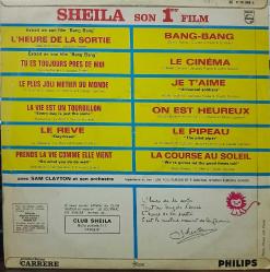 SHEILA L'HEURE DE LA SORTIE BANG BANG LP RARE 12