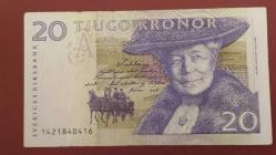 1991 YILI İSVEÇ 20 KRON  NADİR KONDÜSYONU RESİMDE GÖRÜLDÜĞÜ GİBİDİR.