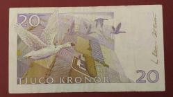 1991 YILI İSVEÇ 20 KRON  NADİR KONDÜSYONU RESİMDE GÖRÜLDÜĞÜ GİBİDİR.