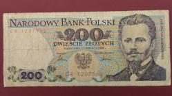 1986 YILI POLONYA  200 ZLOTY KONDÜSYONU RESİMDE GÖRÜLDÜĞÜ GİBİDİR.