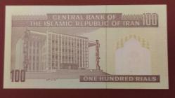 1985 YILI İRAN 100 RİYAL  HİÇ KULLANILMAMIŞTIR.