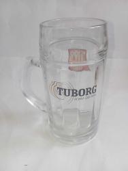 1 litre kulplu Tuborg bira bardak